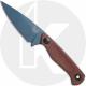 Benchmade Dacian 203BT-01 Fixed Blade Knife - Blue Cerakote CPM-MagnaCut Spear Point - Brown Canvas Micarta - Molded Sheath