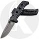 Benchmade Mini Adamas 273GY-1 Knife - Shane Sibert - Tungsten Grey CruWear Drop Point - Black G10 - AXIS Lock Folder - USA Made