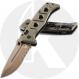 Benchmade Adamas 275SFE-2 Knife - Shane Sibert - Part Serrated - Flat Earth CruWear Drop Point - OD G10 - AXIS Lock Folder - USA