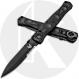 Benchmade SOCP Tactical Folder 391SBK - Black Part Serrated D2 Spear Point - Black CF Elite - AXIS Lock Folder - USA Made