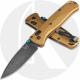 Benchmade Bugout 535BK-07 Knife - Black M390 Drop Point - Burnt Brass Aluminum - USA Made