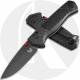 Benchmade PSK 593BK-01 Knife - Black Cerakote CPM-MagnaCut Drop Point - Black G10 with Carbon Fiber Bolster - USA Made