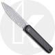 CIVIVI Exarch Knife C2003DS-1 - Damascus Drop Point - Black G10 and Twill Carbon Fiber - Liner Lock - Front Flipper Folder