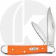 Case Peanut Knife, Smooth Orange Synthetic, CA-80504