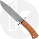 Camillus OVB Fisk Bowie Fixed Blade Knife - Carbon Steel - Amber Fiddleback Maple Wood - Discontinued - BNIB