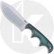 CRKT Minimalist Nessmuk 2376 Knife - Alan Folts - Neck Knife - Drop Point Fixed Blade - Finger Grooved Green/Black Micarta