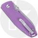 CRKT Squid XM Button Lock 2495P Knife - Stonewash 14C28N Drop Point - Purple G10