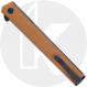 CRKT CEO Flipper 7097DK - Richard Rogers EDC - Black AUS 8 Blade - Desert Tan GRN - Flipper Folder