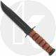 KABAR Knife, USMC Plain Edge with Leather Sheath, KA-1217