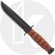 Short KABAR USMC, Plain Edge with Leather Sheath, KA-1250