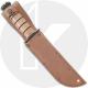 KABAR 1320 Single Mark KA-BAR Fighting Utility Knife - Black Clip Point Fixed Blade - No Military Branch Designation - Leather H