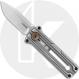 Kershaw Cybernet 2046 Knife - Jens Anso EDC - Manual OTF - 2-Tone Spear Point - Gray Stainless Steel - Sliding Button Lock