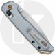 Kershaw Mini Iridium 2051 Knife - Stonewash D2 Spear Point - KVT Bearings - Ice Blue Aluminum - USA Made