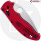 MODIFIED Spyderco Manix 2 LW Salt MagnaCut Knife - The Red Dragon - Rit Dyed Handle