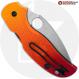 MODIFIED Spyderco Sage 5 LW Salt Knife - Magnacut - Red Fade Rit Dyed Handle