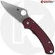 MODIFIED Spyderco Para 3 Knife 15V Sprint Run + AWT Oxblood Checker Milling Scales