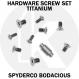 Titanium Replacement Hardware Screw Set for Spyderco Bodacious