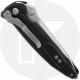 Microtech Socom Elite Knife - Part Serrated Stonewashed M390 Tanto - Black Aluminum with Textured Inlays