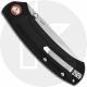 QSP Copperhead Knife QS109-A - Stonewash / Satin Sandvik Drop Point - Black G10 - Liner Lock Folder