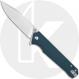 QSP Mamba V2 QS111-H1 - Satin D2 Clip Point - Blue Micarta - Liner Lock Flipper Folder