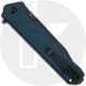 QSP Mamba V2 QS111-H2 - Black Stonewash D2 Clip Point - Blue Micarta - Liner Lock Flipper Folder