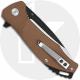 QSP Raven Knife QS122-A - Black / Satin D2 Drop Point - Burnt Orange G10 - Liner Lock Flipper Folder