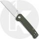 QSP Penguin Knife QS130-C - 2 Tone Satin D2 Sheepfoot - OD Linen Micarta - Liner Lock Folder