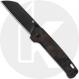 QSP Penguin Knife QS130-URD - Black D2 Sheepfoot - Shredded Black and Red Carbon Fiber Overlay G10 - Liner Lock