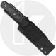 QSP Bison Knife QS134-A - Satin D2 Clip Point Fixed Blade - Black Micarta - Kydex Sheath