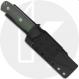 QSP Bison Knife QS134-C - Satin D2 Clip Point Fixed Blade - Green Micarta - Kydex Sheath