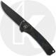 QSP Osprey Knife QS139-G2 - Black 14C28N - Shredded Black and Blue Carbon Fiber Overlay G10 - Liner Lock