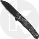 QSP Otter QS140-A2 Knife - Black S35VN - Aluminum Foil Carbon Fiber - Liner Lock Flipper Folder