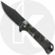 QSP Grebe QS147-E2 Knife - Blackwash S35VN Clip Point - Glow in the Dark Raffir Resin - Flipper Folder