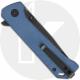 QSP Grebe T QS148-B2 Knife - Blackwash 14C28N Tanto - Blue Micarta - Flipper Folder