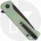 QSP Grebe T QS148-D2 Knife - Blackwash 14C28N Tanto - Jade G10 - Flipper Folder