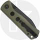 QSP Canary Folder QS150-F2 Knife - Blackwash 14C28N Drop Point - Olive Green G10