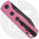 QSP Canary Folder QS150-H2 Knife - Blackwash 14C28N Drop Point - Pink G10