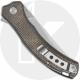 QSP Walrus QS151-B1 Knife - Stonewash D2 Trailing Point - Dark Brown Micarta - Flipper Folder