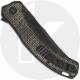 QSP Walrus QS151-B2 Knife - Blackwash D2 Trailing Point - Dark Brown Micarta - Flipper Folder