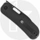 QSP Variant PE QS154-F Knife - Black 14C28N Sheepsfoot - Black Titanium - Flipper Folder