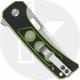 QSP Unicorn QS156-C1 Knife - Stonewash 14C28N Straight Back - Black/Neon Green G10 - Flipper Folder