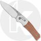 QSP Vault QS157-C1 Knife - Stonewash-Satin 14C28N Drop Point - Tan Micarta