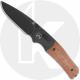 QSP Vault QS157-C2 Knife - Blackwash 14C28N Drop Point - Tan Micarta