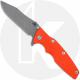 Rick Hinderer Eklipse 3.5 Knife - Spear Point - Working Finish - Orange G10 / Battle Blue Titanium