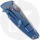 Rick Hinderer Eklipse 3.5 Knife - Spear Point - Stonewash - Black G10 / Blue Titanium