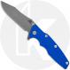 Rick Hinderer Eklipse 3.5 Knife - Slicer - Working Finish - Blue G10