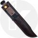 Rick Hinderer KaBar Knife - Stonewash 3V Clip Point - Brown Micarta - Brown Leather Sheath