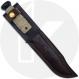 Rick Hinderer KaBar Knife - Stonewash 3V Clip Point - OD Green Micarta - Brown Leather Sheath