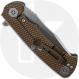 Rick Hinderer Project X Knife - Stonewash S45VN Clip Point - Blue/Black G10 - Bronze Stonewash Titanium - USA Made