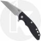 Rick Hinderer XM-18 FATTY Wharncliffe Knife - 3.5 Inch Stonewash Wharncliffe - Black G10 - USA Made